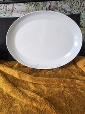 Large Debenhams Essentials  White Oval Serving Dish Plate Platter 42cm 