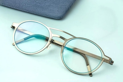 LINDBERG Brille 9739 GR86 P10 Streifen Titan Klar Gestell Optik 48-22-135