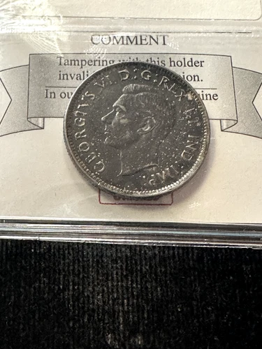 1944  Coin Mart Graded Canadian, ¢25 Cent, **AU-58**