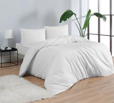 100 Cotton Jersey Duvet Cover Set - Ultra Soft Breathable - All-Season Com...