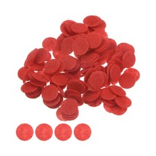 200pcs Round Felt Circles, 10mm 3/8" Craft Felt Pads Non-Woven Fabric Pad Red