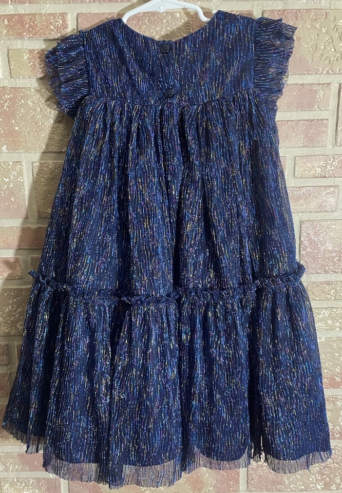 Vestido Pippa And Julie Niñas’ Azul Marino Ocasión Especial Talla 7 Foto 2 de 4