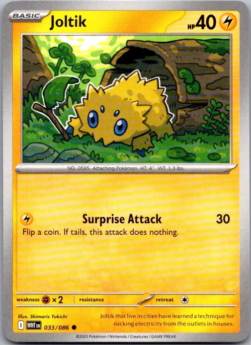 Joltik 033/086 Common White Flare Pokemon Near Mint