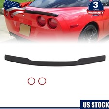 Rear Trunk Wing Spoiler Fits For 2005-2013 Corvette C6 Zr1 H Style Glossy Black