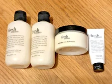 PHILOSOPHY FRESH CREAM Shampoo/Shower Gel/Bubble Bath, Glazed Body Souffle & Crm