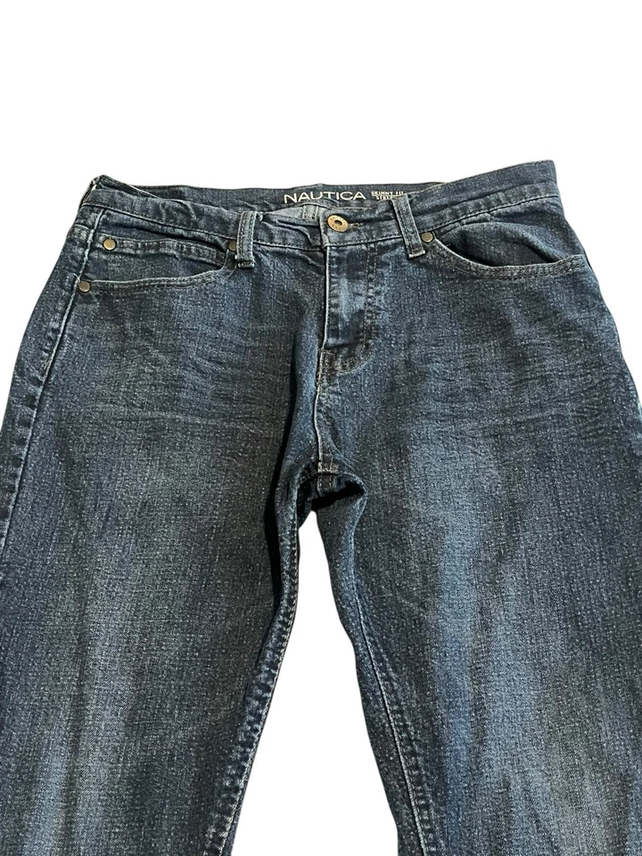 Pantalones de mezclilla Nautica Jeans para niños talla 18 ajustados elásticos azul oscuro pierna cónica Foto 2 de 4