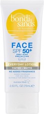 Bondi Sands SPF 50+ Fragrance Free - Matte Tinted Face Lotion 75mL | UVA & UVB