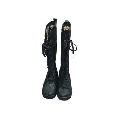 #ad Clarks Snow Boots Womens 5 Tall Knee High Faux Fur Lined Winter Shoes Black EUC $26.99