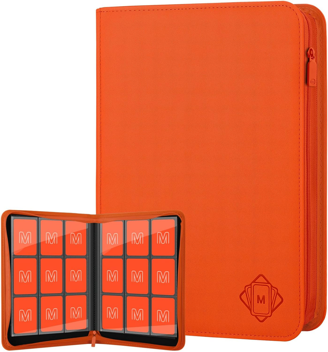 Trading Card Binder with 9 Side Loading Pocket Card Album Hold Up