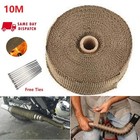 10M Titan Hitzeschutzband Auspuff Band bis 1400°Hitzeschutz Heat Wrap Krümmer