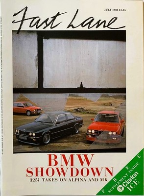 FAST LANE MAGAZINE JUL-1986 - Aston Volante, Escort XR3i, Astra GTE, Alpina C2