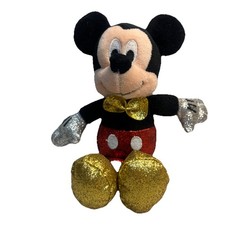 Ty Sparkle Disney Mickey Mouse Shiny Plush Stuffed Animal 8" EUC 03