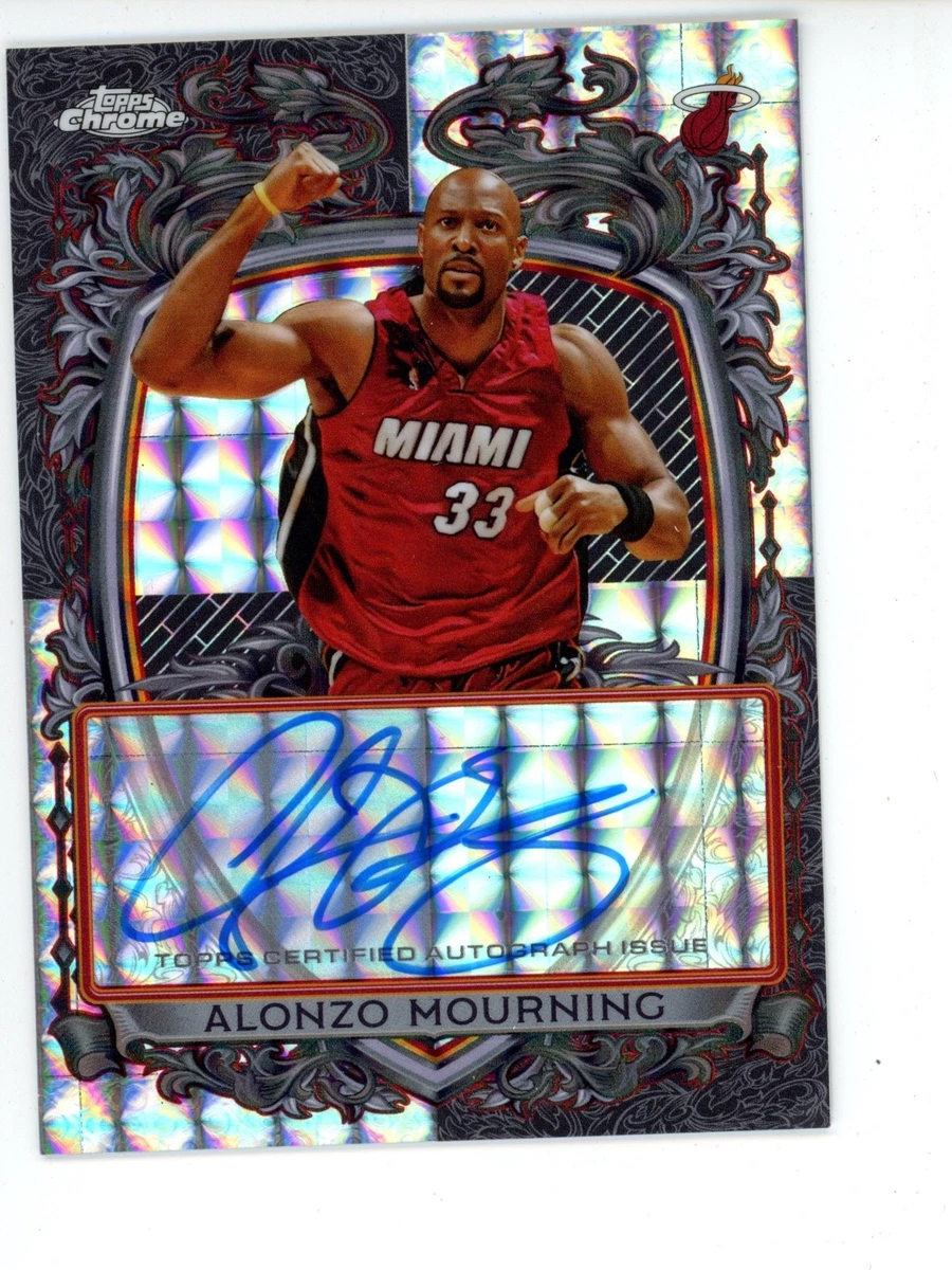Alonzo Mourning Basketball Autographed Sports Trading Cards