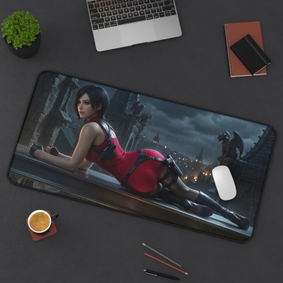 Ada Wong Desk Mat, Computer Desk Mat, Resident Evil Desk Pad, Gaming Accessory
