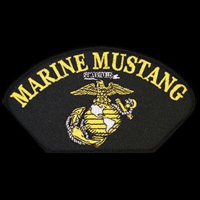 MARINE MUSTANG SEMPER FIDELIS  PATCH US MARINES PIN UP RIBBON MEDAL WOW