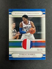 Tobias Harris 2020-21 Panini National Treasures Jersey Treasure Prime /25 JT-TBH
