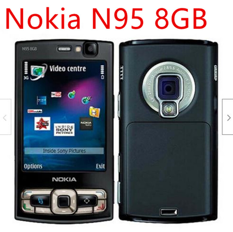 Unlocked NOKIA N95 8GB Mobile Phone 3G 5MP Wifi GPS 2.8''GSM