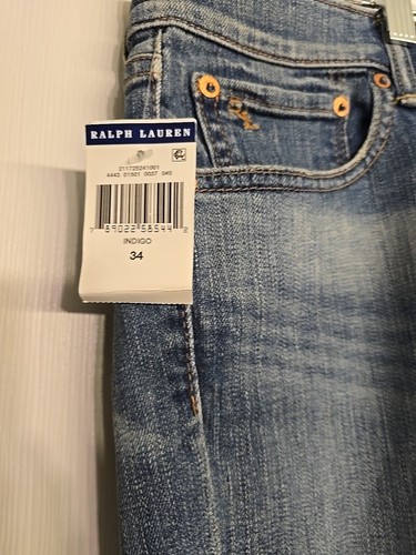 Polo Ralph Lauren BLUE Tompkins Skinny Crop Jean, Size 34 NWT Women’s Indigo - Picture 14 of 24
