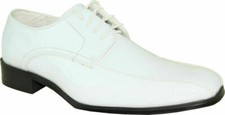 VANGELO Boy Tuxedo Shoe TUX-5K Dress Shoes Bicycle Toe White Patent