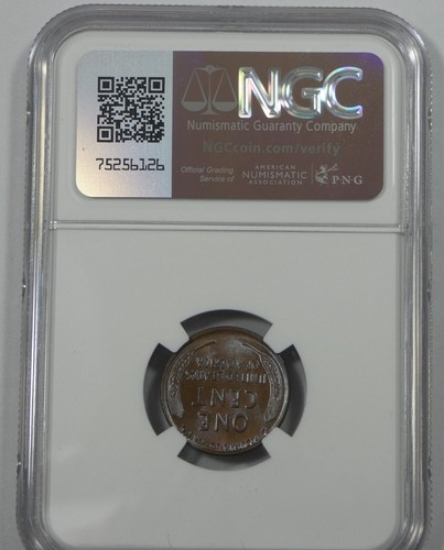 1919-D Lincoln/Wheat Ears reverse Cent CERTIFIED NGC MS 65 BROWN 1c - Picture 4 of 4
