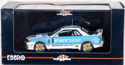 EBBRO 1/43 FET NISSAN SKYLINE GTR R32 Gr. A 1993 #8 Diecast Model
