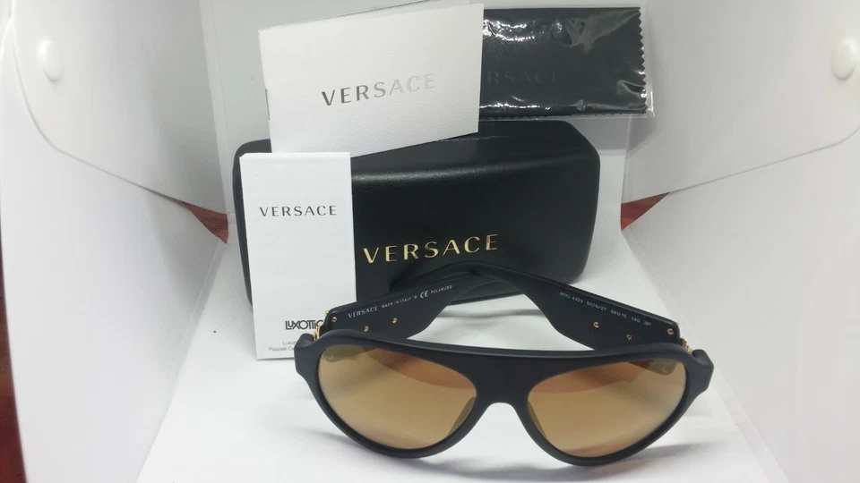 Versace Sunglasses Lunettes de Soleil Unisexe mod.4323 5079/2T Polarized Neuf - Photo 1/4