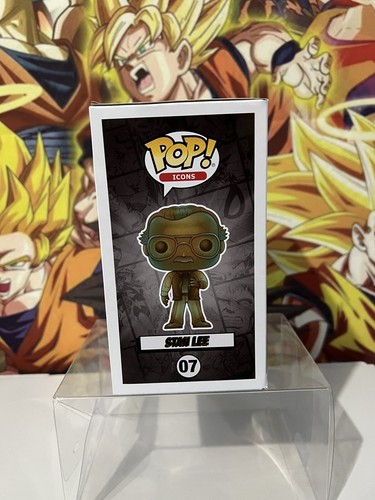 Funko Pop! Icons Stan Lee #07 Patina Vinyl Figure With Pop Protector🔥🔥 - Picture 2 of 3