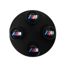 Genuine BMW Bmw M Valve Stem Caps - Black 36-12-2-456-427