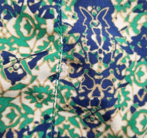 Westbound Tunic Top Womens 2X Plus Blue Green Brown Damask Print ¾ Sleeve Blouse - Picture 13 of 14