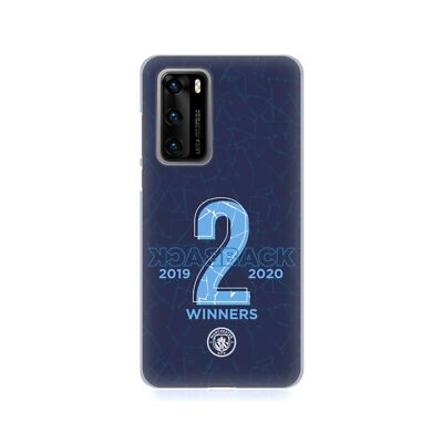 MAN CITY FC 2020 WOMEN'S CHAMPIONSHIP CUP SOFT GEL CASE FOR HUAWEI PHONES 4