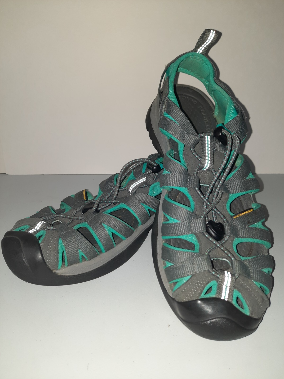 Sandali sportivi impermeabili da donna Keen Whisper grigio verde acqua taglia 8 scarpe da trekking acqua