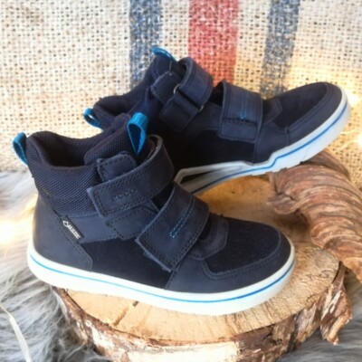 ECCO GLYDER Gr. 27, Kinder Jungen Halbstiefel hoher Sneaker Leder Klett NEU