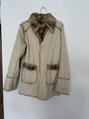 Vtg Dennis Basso Reversible F. Suede/Fur Coat Jacket Sheepskin Winter Autumn M - Picture 10 of 15