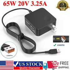 For 65W AC Charger Adapter for Lenovo Yoga 3 Pro ADL-40WDA W/ USB Cable