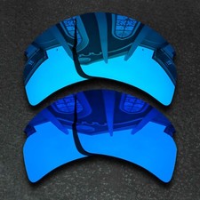 US Blue Deep Blue Polarized Replacement Lenses For-Oakley Flak 2.0 XL OO9188