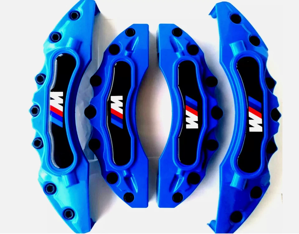 Brake Caliper Covers for BMW X5 X6 X3 G20 G30 F20 F22 F32 E46 E39 E92 4PCS Blue - Image 2 of 4
