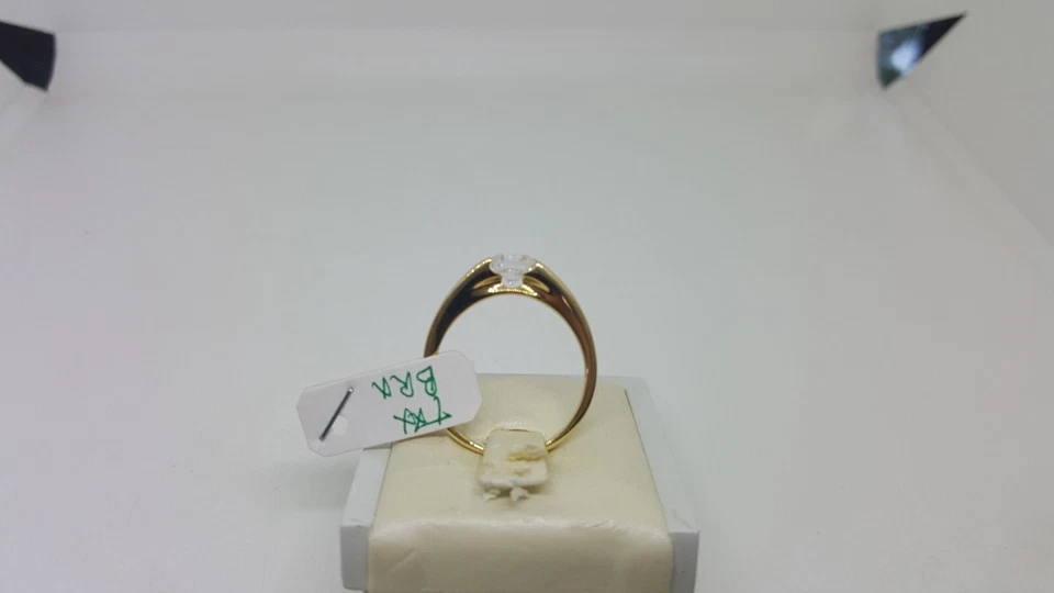 Bague pour Femme Solitaire avec Zircon en or Jaune 18KT 3,4 Grammes (5562) N13 - Photo 4/4