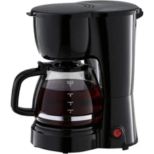 Mainstays Black 5-Cup Drip Coffee Maker, New