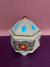 Vintage China of JAPAN SPRING TIME Small candle holder 3 ⅓" (candle not included