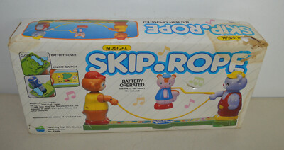 Musical Skip-Rope 1986 Battery Operated Original Box Needs Work