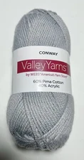 VALLEY YARNS CONWAY YARN.. 1 Pk. WINTER LAKE.I Combine Shipping, Read Details.