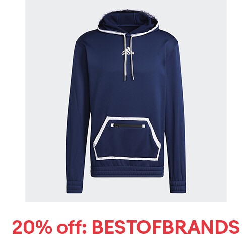 adidas men Team Issue Pullover Hoodie