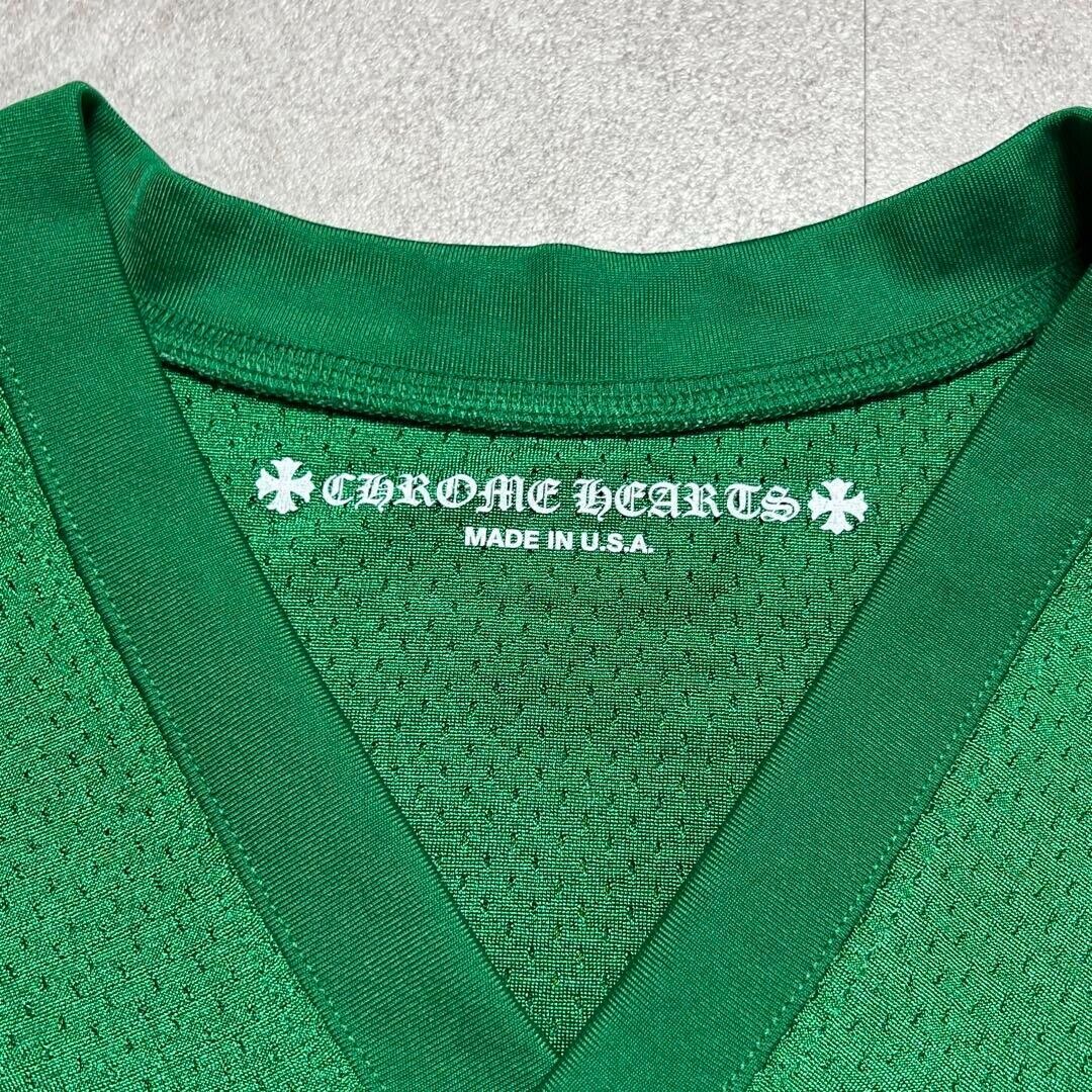 CHROME HEARTS MESH WARM UP JERSEY TEE CH Print Mesh T-Shirt CHROME HEARTS MESH WARM UP JERSEY TEE CH Print Mesh T-Shirt