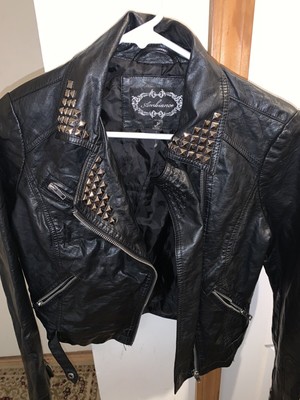 faux leather jacket ebay
