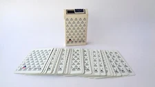 Vintage Delta Airlines Souvenir Playing Cards Deck Triangles Logo Silver MCM
