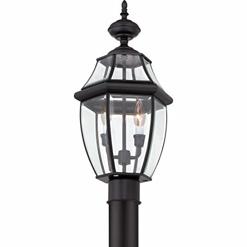 Quoizel NY9042K 2-Light Newbury Outdoor Lantern in Mystic Black - Picture 8 of 9