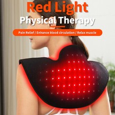 Near Infrared Red Light Therapy Device for Neck Back Pain Relief Shoulder Belt