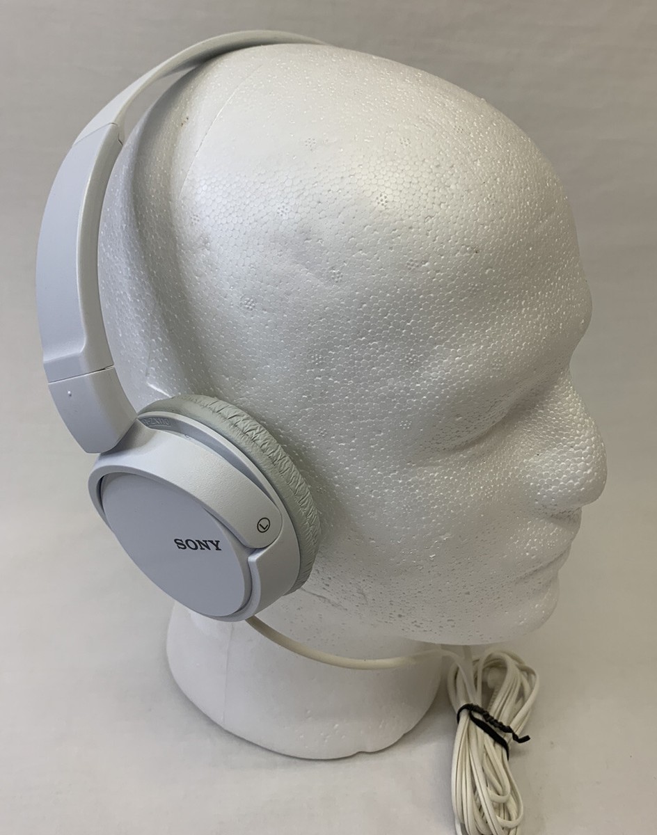 Sony DJ Style Headphones White Adjustable MDR-ZX110 Soft Pads