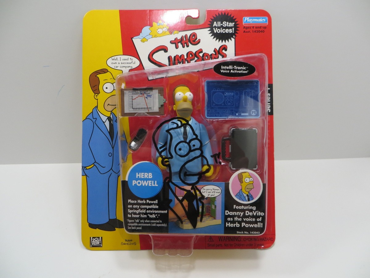 TONE RODRIGUEZ SIGNED SKETCHED Herb Powell SIMPSONS FIGURINE | eBay