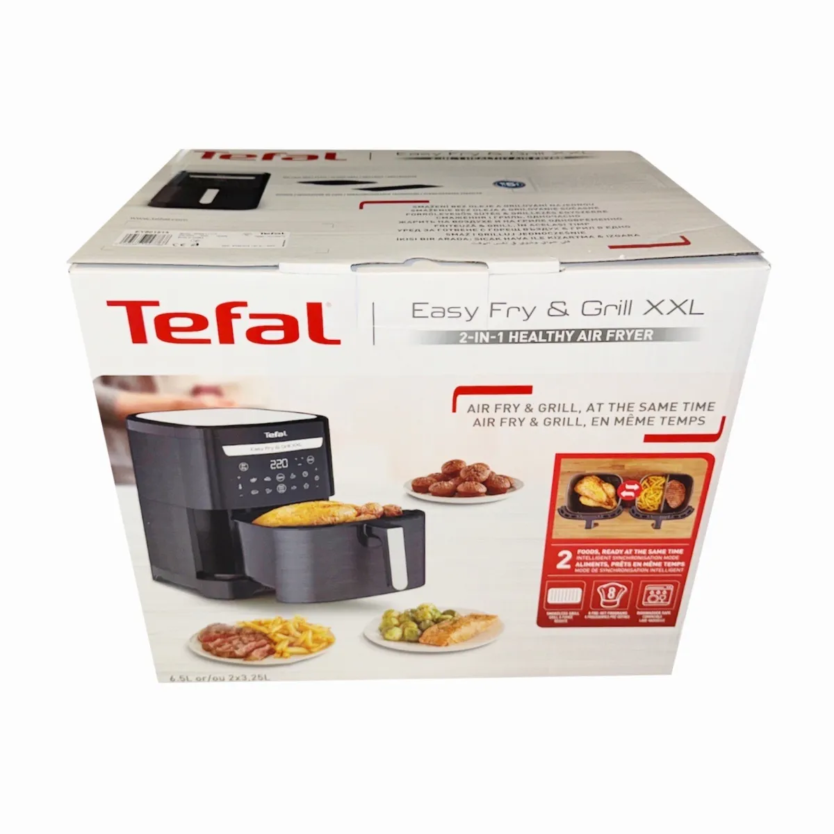 Tefal EY8018 Easy Fry & Grill XXL Digital Heißluftfritteuse Fritteuse 1680W  NEU 3045387247768 | eBay